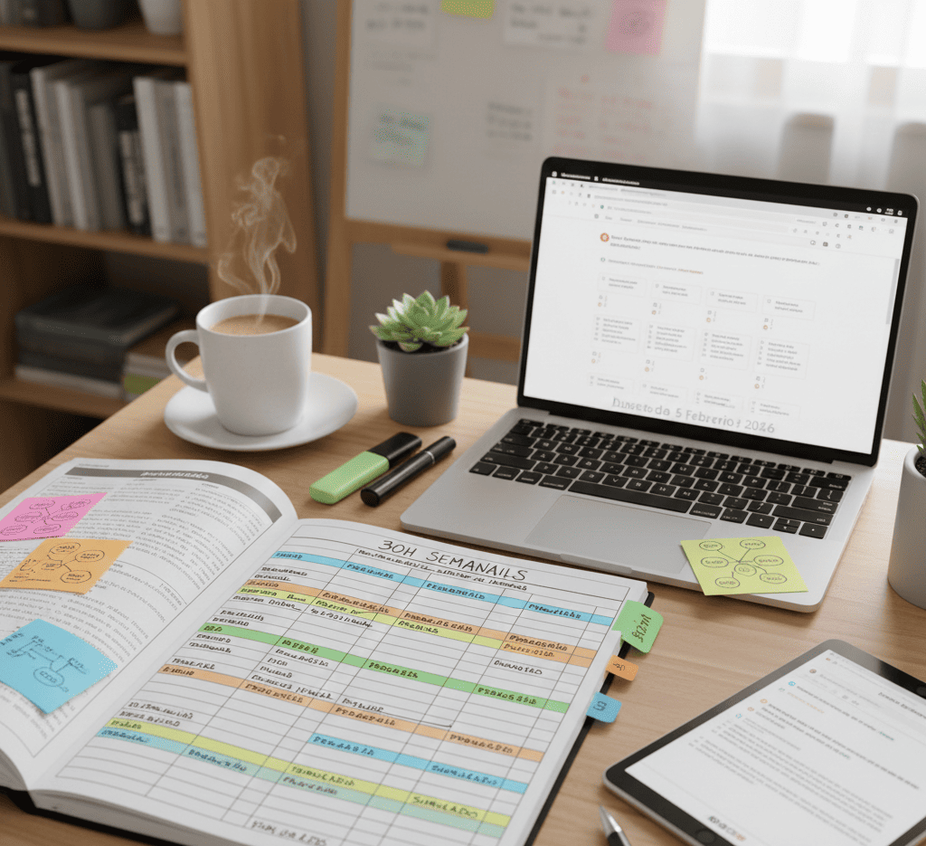 Confira como organizar seu cronograma de estudos para 30 horas semanais